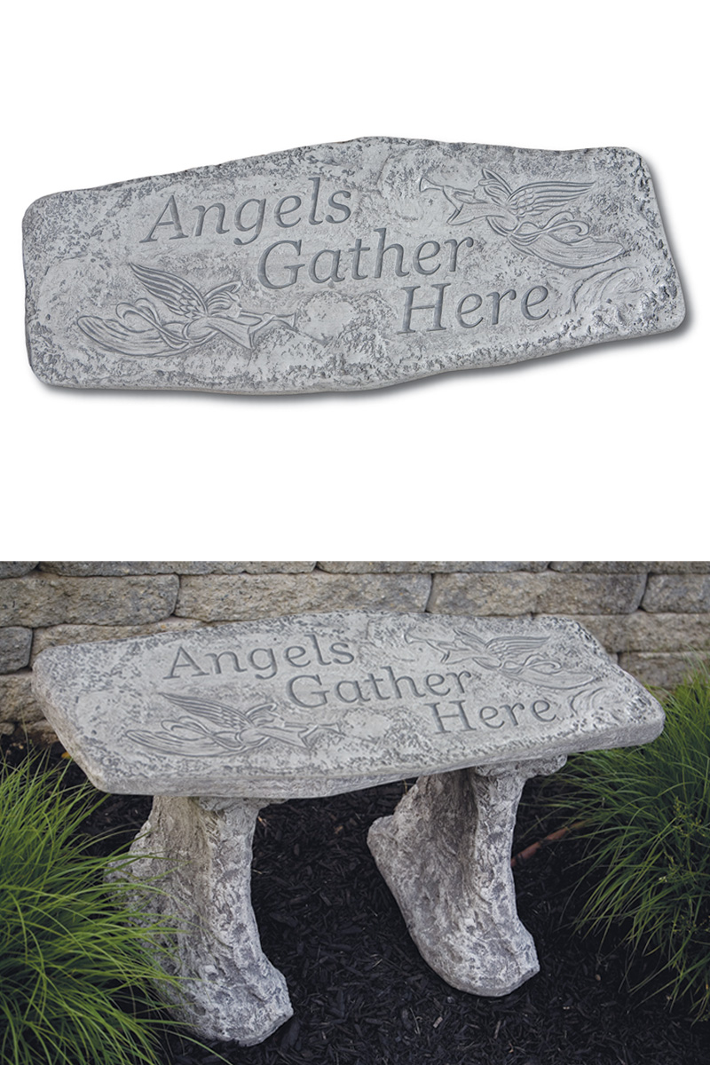 Angels Gather Here Bench
