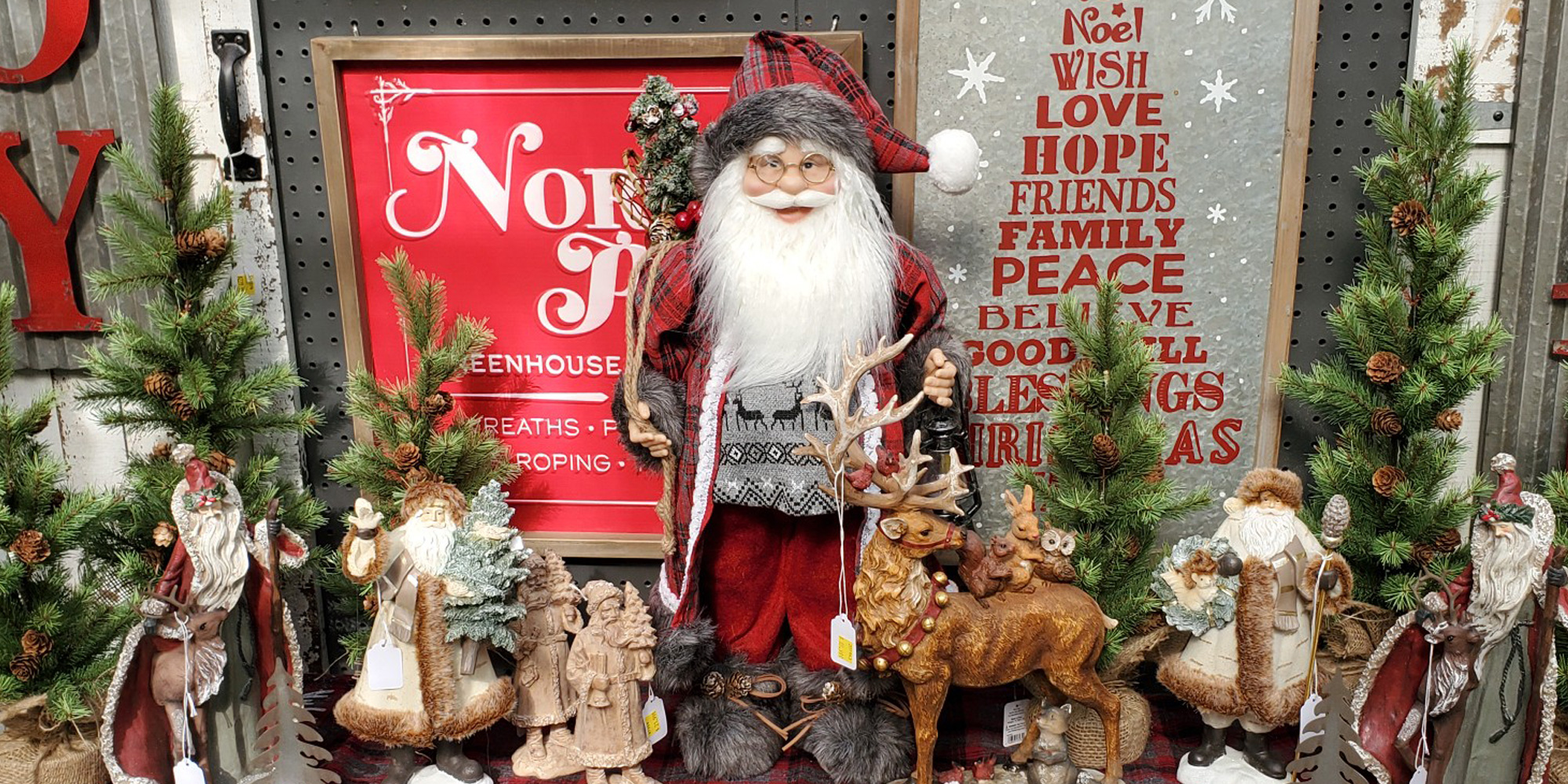 Christmas Decorations, Prints, and Figurines at Down to Earth Living