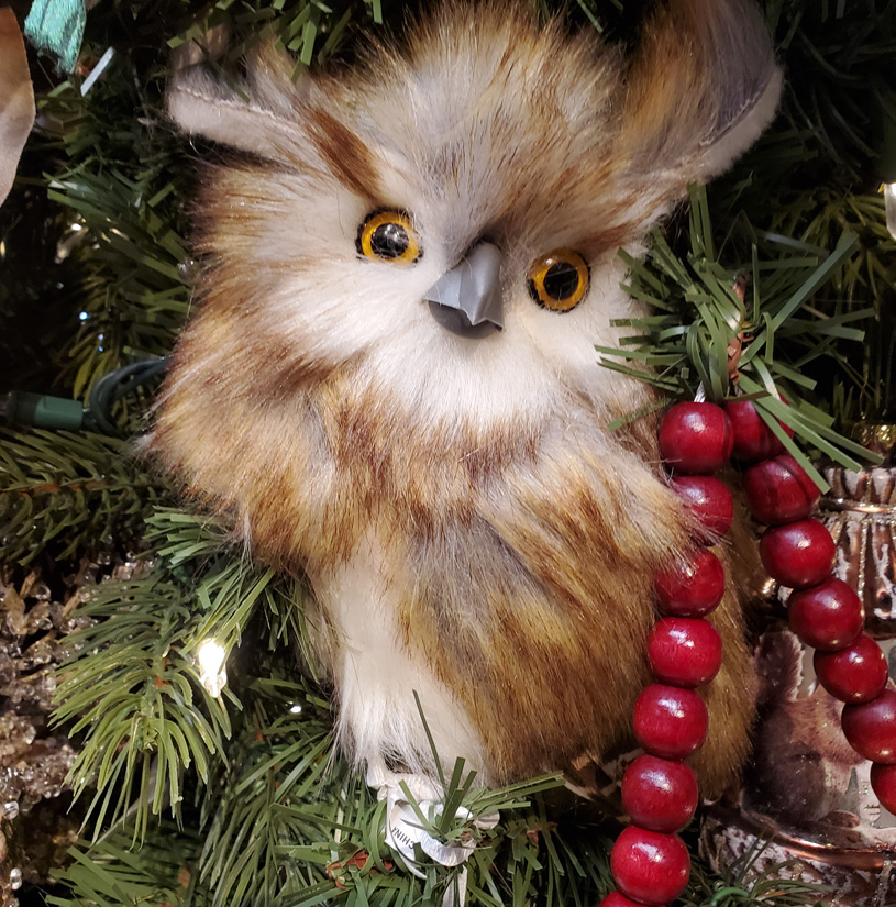 Plush Owl Ornament